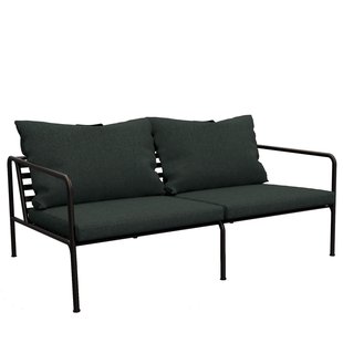 Houe Avon 2-zits Loungebank Frame Zwart Stof Alpine Heritage