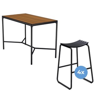 Houe Four Statafel Buiten 160x90 Bamboe,