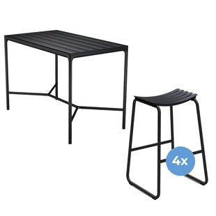 Houe Four Statafel Buiten 160x90 Zwart
