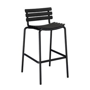 Houe ReClips Barkruk Met Rugleuning Zwart