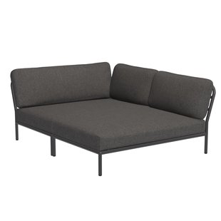 Houe Level Cozy Corner Loungebank Rechts Frame Donkergrijs Stof Dark Grey Basic