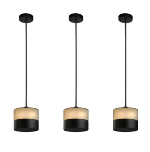 Heatsail Glow - hanglamp met verwarmingsfunctie - ø 17 x 17 x 150 cm - set van 3 - IP43 - zwart