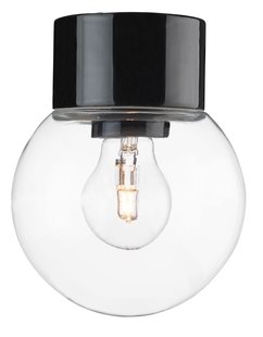Ifö Electric Classic Globe Plafond- En Wandlamp Ø15 Transparant Zwart Ifö Electric Classic Globe Plafond- En Wandlamp Ø15 Transparant Zwart