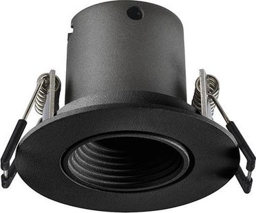Integral Mini 50mm inbouwspot - Ø 60 mm, Ø 50 mm inbouwmaat - 3,3W LED incl. - zwart