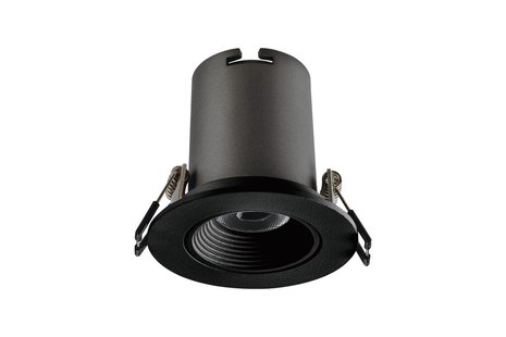 Integral Lux Hi-Brite 60 inbouwspot - Ø 70 mm, Ø 60 mm inbouwmaat - 9W LED incl.- zwart