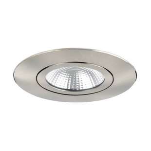 Integral LED Lux Ultra Slim - inbouwspot - Ø 83 mm, Ø 65 mm inbouwmaat - 6,5W dimbare LED incl. - satijn nikkel