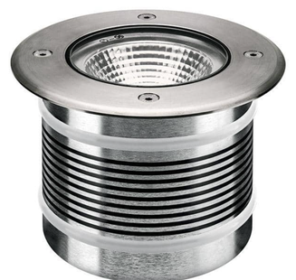 Integral uplight grondspot voor buiten - Ø 125 mm - 125 mm inbouwmaat - 10,2W incl. - IP67 - metaal