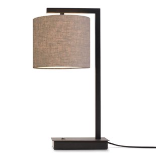 It&#039;s About Romi Boston Tafellamp Met Kap Donker Linnen