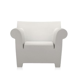 Kartell Bubble Club Stoel Fauteuil Zinkwit