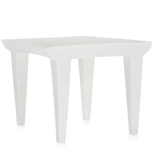 Kartell Bubble Club Tafel Bijzettafel 52x52 Zinkwit