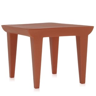 Kartell Bubble Club Tafel Bijzettafel 52x52 Terracotta