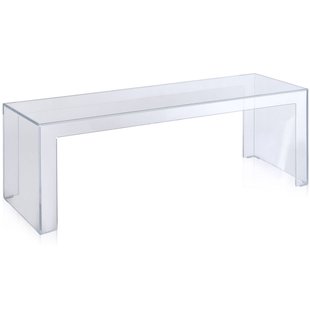 Kartell Invisible Side High Bijzettafel Salontafel Transparant Kartell Invisible Side High Bijzettafel Salontafel Transparant