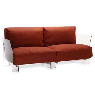 Kartell Pop Outdoor 2-zits Loungebank Oranje Ikon Kartell Pop Outdoor 2-zits Loungebank Oranje Ikon