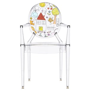 Kartell Lou Lou Ghost Tekening Kinderstoel Kristal