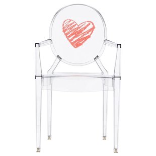 Kartell Lou Lou Ghost Hart Kinderstoel Kristal Kartell Lou Lou Ghost Hart Kinderstoel Kristal