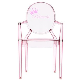 Kartell Lou Lou Ghost Prinses Kinderstoel Roze Kartell Lou Lou Ghost Prinses Kinderstoel Roze