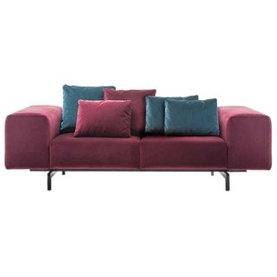 Kartell Largo Velluto Bank 2-zits Cardinal Red