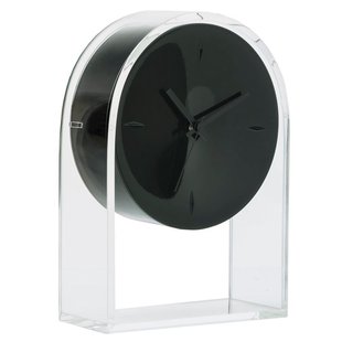 Kartell Air Du Temps Klok Crystal/black