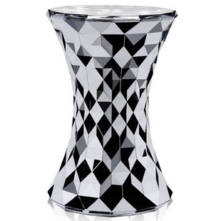 Kartell Stone Metallic Bijzettafel 30 Chroom