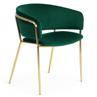 Kave Home Runnie Stoel Velvet Groen