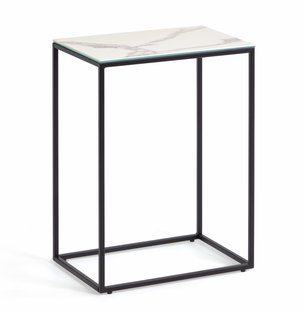 Kave Home Rewena Bijzettafel 45x30 Kalos Blanco