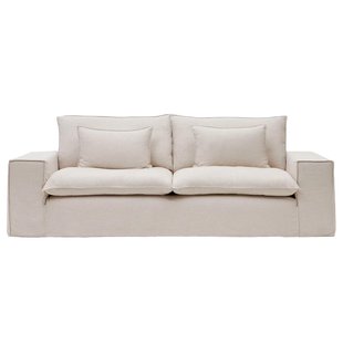 Kave Home Anarela 3-zits Bank Beige Linnen