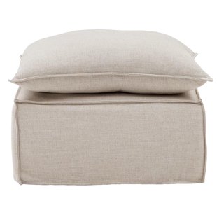 Kave Home Anarela Poef 80x80 Beige Linnen