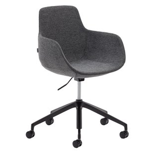 Kave Home Tissiana Bureaustoel Donkergrijs Kave Home Tissiana Bureaustoel Donkergrijs