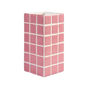 &amp;klevering Tile Vaas Roze