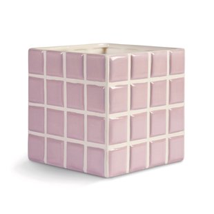 &amp;klevering Tile Bloempot 14x14 Lila
