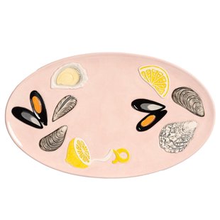 &amp;klevering De La Mer Serveerschaal 33x20 Oyster