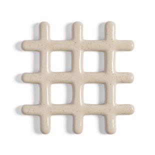 &amp;klevering Trivet Onderzetter 19x19 Beige
