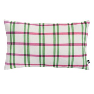 &amp;klevering Clash Kussen 50x30 Roze/groen