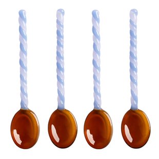 &amp;klevering Duet Lepels Set Van 4 Amber