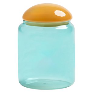 &amp;klevering Puffy Voorraadpot Turquoise
