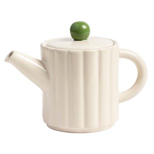 &amp;klevering Tube Theepot 0,9L Off-white