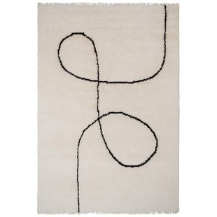 Linie Design Astral Spiral Vloerkleed 170x240 Zwart