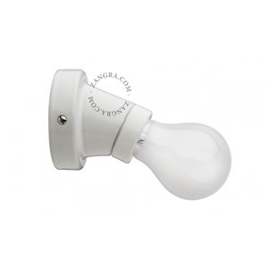 Zangra - wandverlichting - ⌀ 8 x 7,5 cm - wit