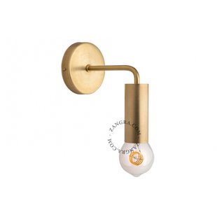 Zangra - wandverlichting - 16,5 x 16,5 cm - messing