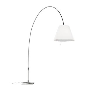 Luceplan Lady Costanza Booglamp Met Dimmer Aluminium/wit