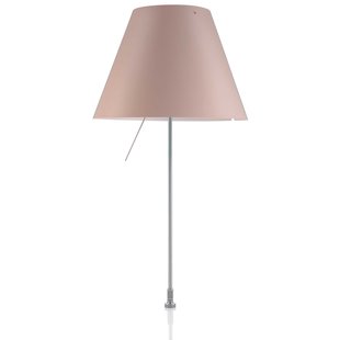 Luceplan Costanzina Tafellamp Met Schroefbevestiging Aluminium/Soft Skin Luceplan Costanzina Tafellamp Met Schroefbevestiging Aluminium/Soft Skin