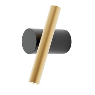 Luceplan Doi Wandlamp LED Zwart/messing