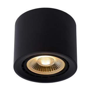 Lucide Fedler 1 Spot LED Dim To Warm&Oslash;12 Zwart