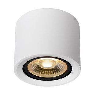 Lucide Fedler 1 Spot LED Dim To Warm&Oslash;12 Wit