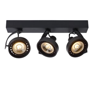 Lucide Dorian 3 Spot LED Dim To Warm Zwart
