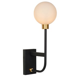 Lucide Berend 2 Wandlamp Badkamer IP45 Zwart