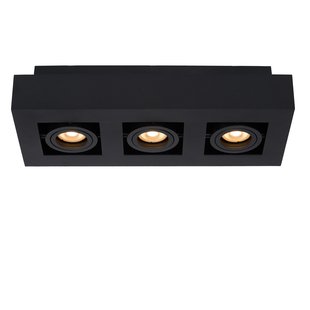 Lucide Xirax 3 Spot Dim To Warm Zwart