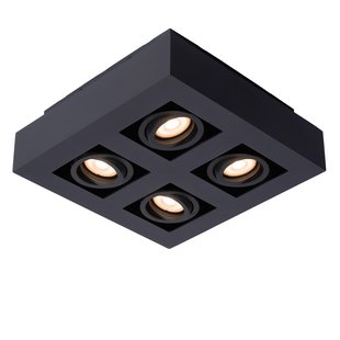 Lucide Xirax 4 Spot Dim To Warm Zwart