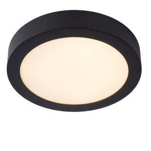 Lucide Brice&Oslash;24 Plafondlamp LED Badkamer IP44 Zwart