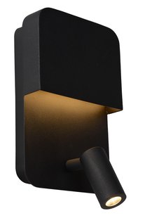 Lucide Boxer Wandlamp LED Zwart